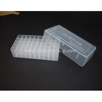 Plastic Cryovial Tube Box 50well